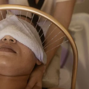 Photo massage tete eau